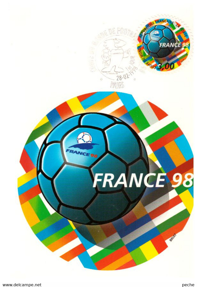 N°90231 -carte Coupe Du Monde De Football - 1998 – Francia