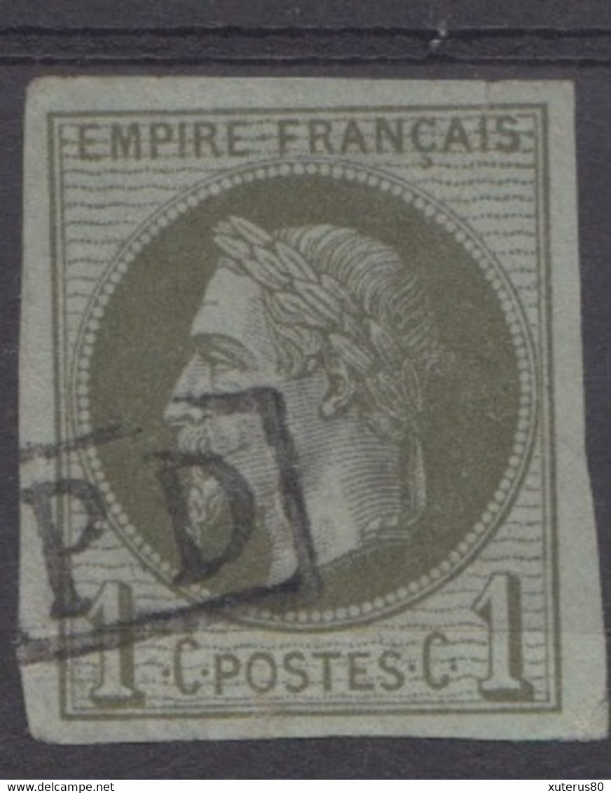 #178# COLONIES GENERALES N° 7 Oblitéré PD Encadré (Réunion) - Napoleone III