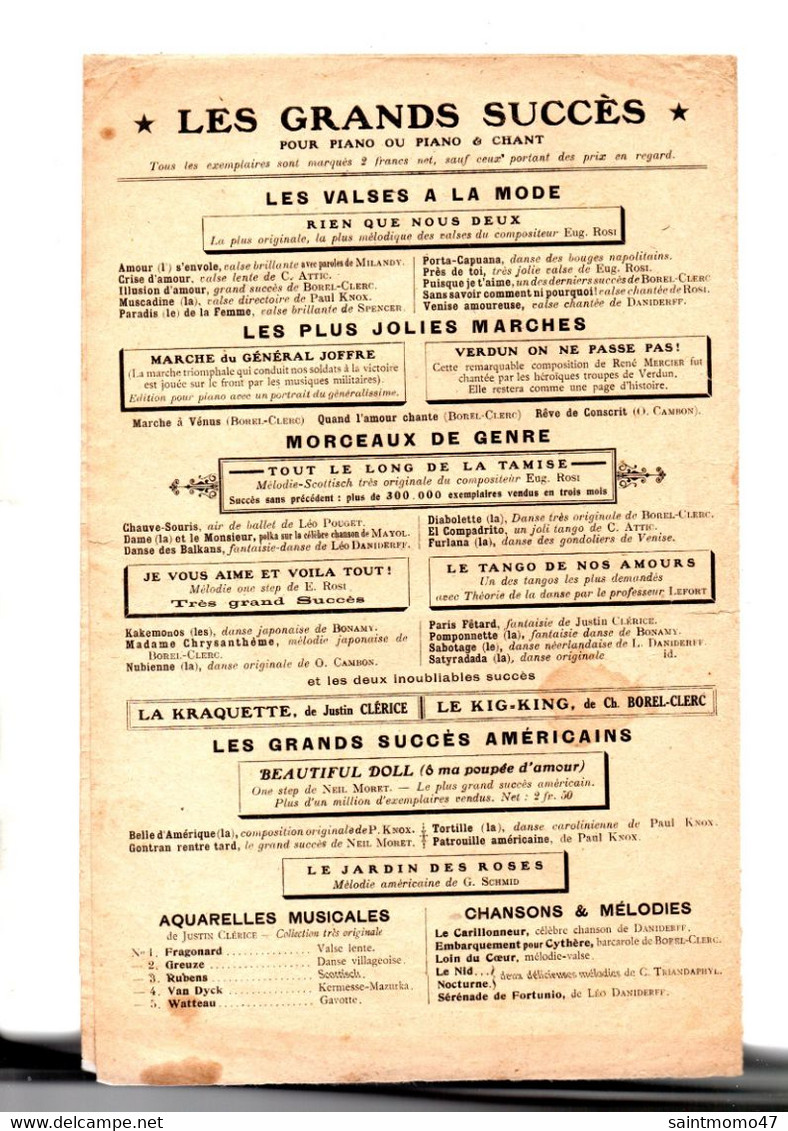 PARTITION . CHANSON . L'APOLLO . " TOUT LE LONG DE LA TAMISE " . VALLIÈS, HART-MANT, LUCETTE PERRIN - Réf. N°87G - - Partitions Musicales Anciennes