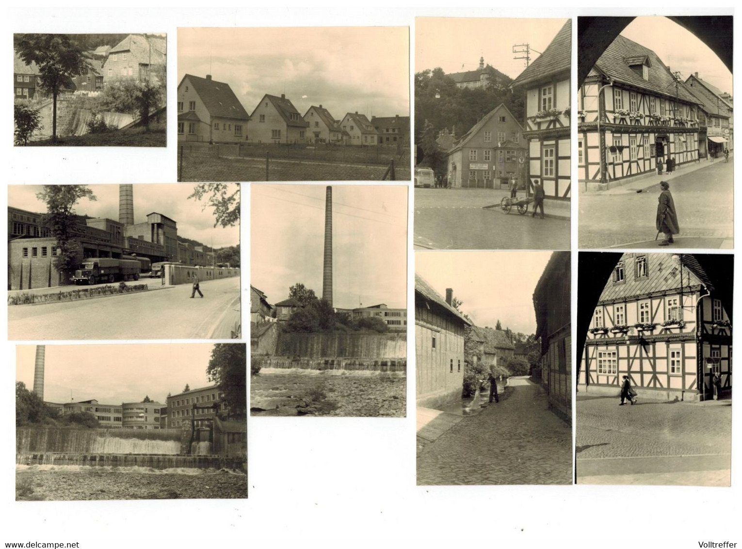 17x Orig. Foto Herzberg Harz, Historische Aufnahmen, Häuser, Geschäfte, Siedlung, Homanit Werke, Oldtimer LKW Industrie - Herzberg