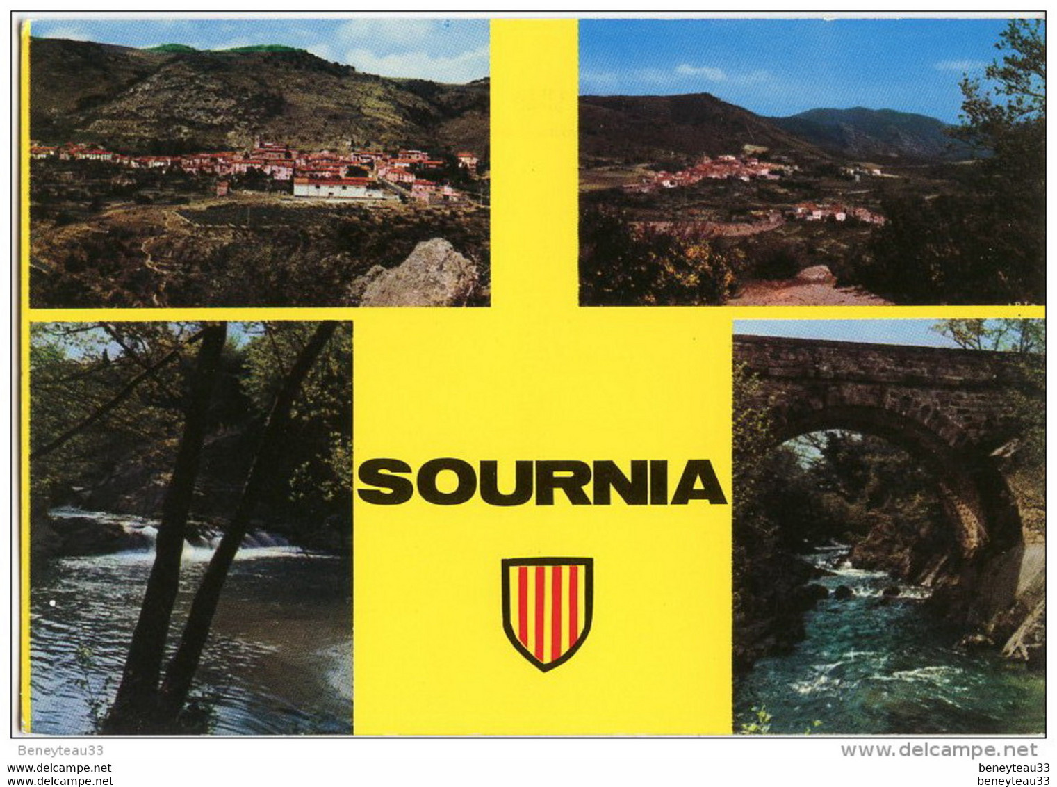 CP (Réf : O 701) SOURNIA (66 PYRÉNÉES-ORIENTALES) MULTI VUES - Sournia