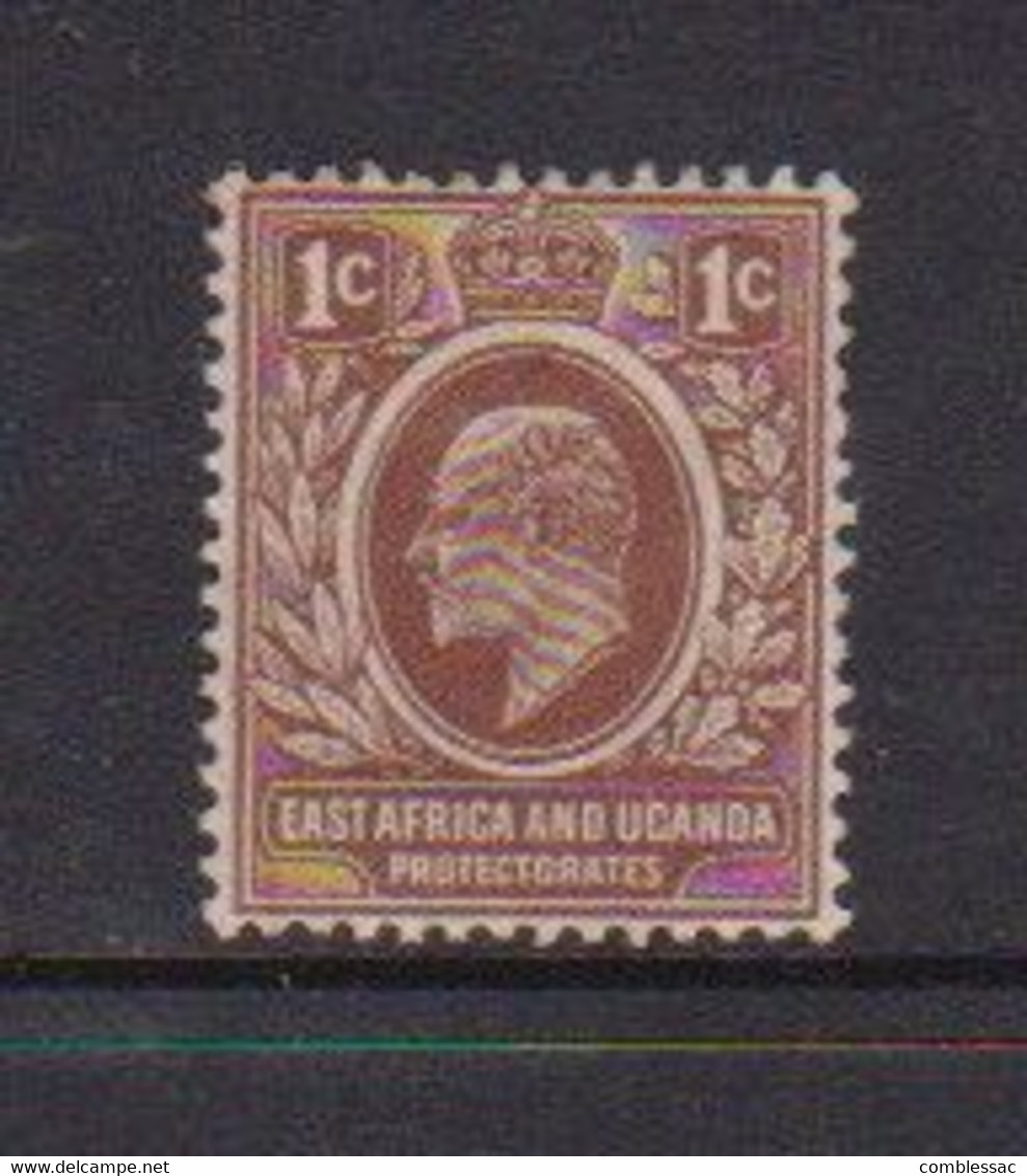 EAST  AFRICA  AND  UGANDA    1907    1c  Brown    MH - Protectorats D'Afrique Orientale Et D'Ouganda