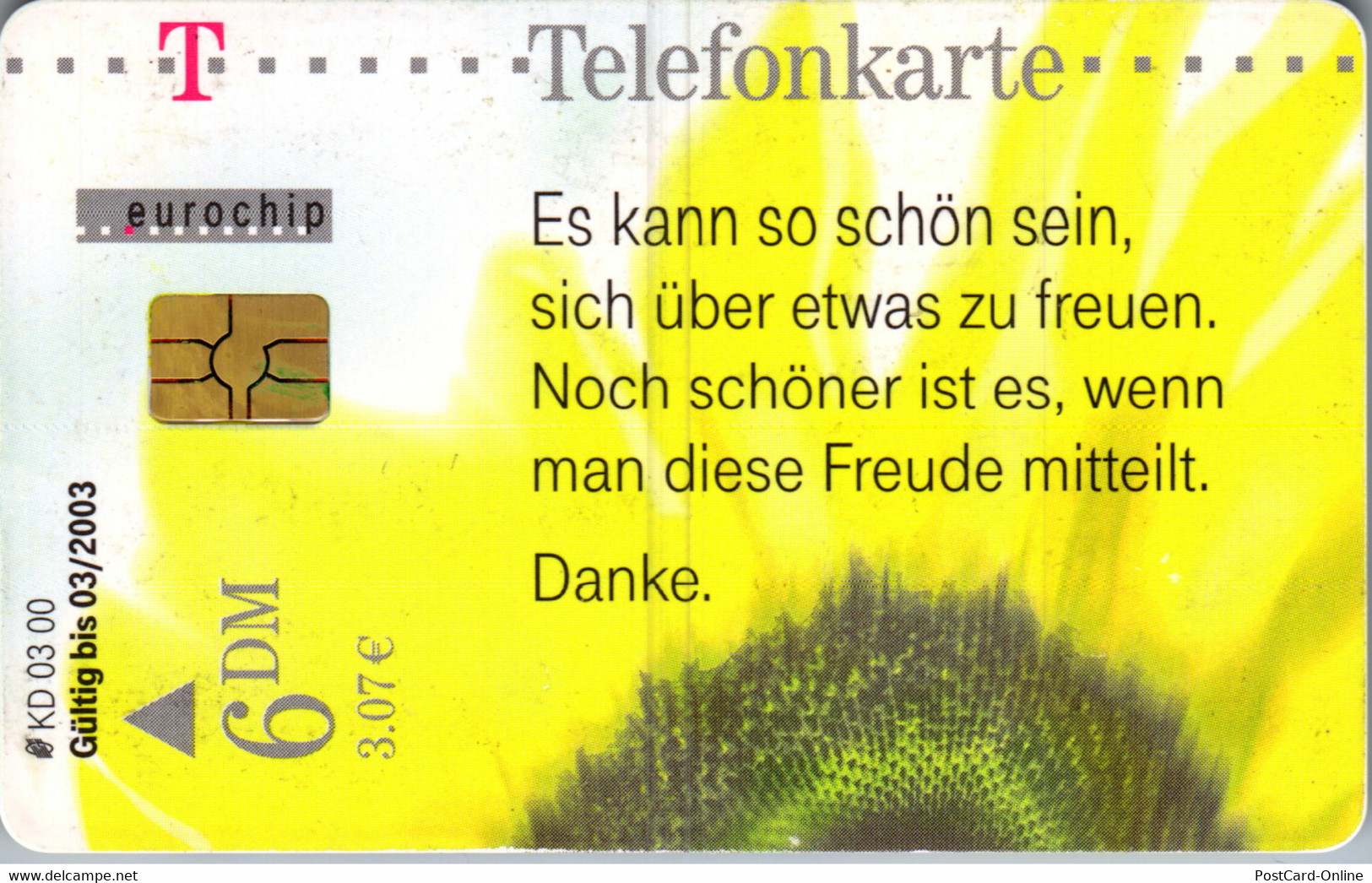 28387 - Deutschland - Danke , Sonnenblume - KD-Reeksen : Dank