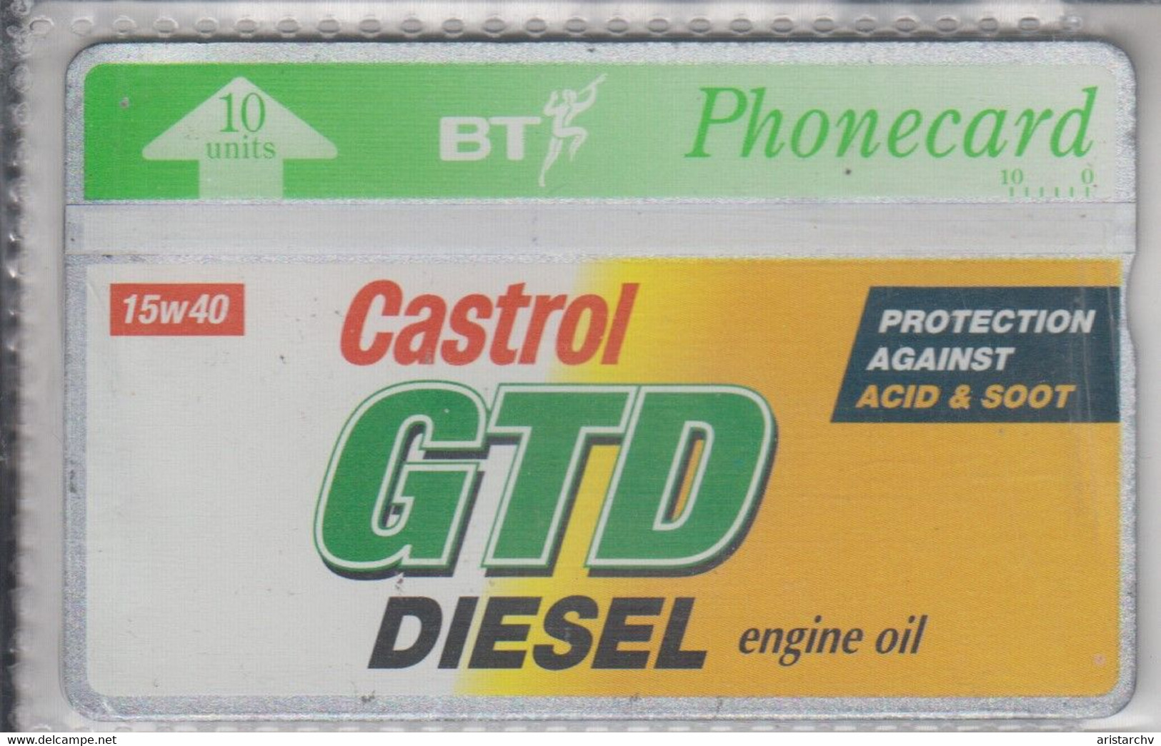 UNITED KINGDOM BT 1994 CASTROL GTD DIESEL ENGINE OIL MINT - BT Advertising Issues