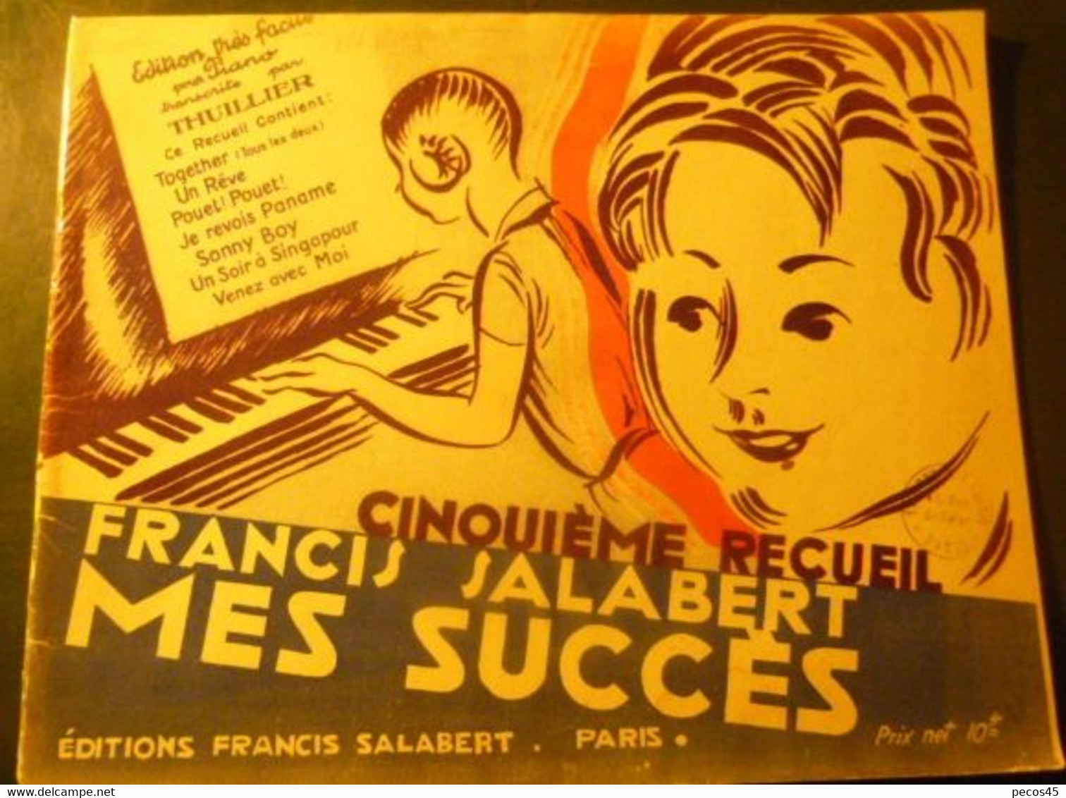 5ème Recueil SALABERT - 1929. - Opera