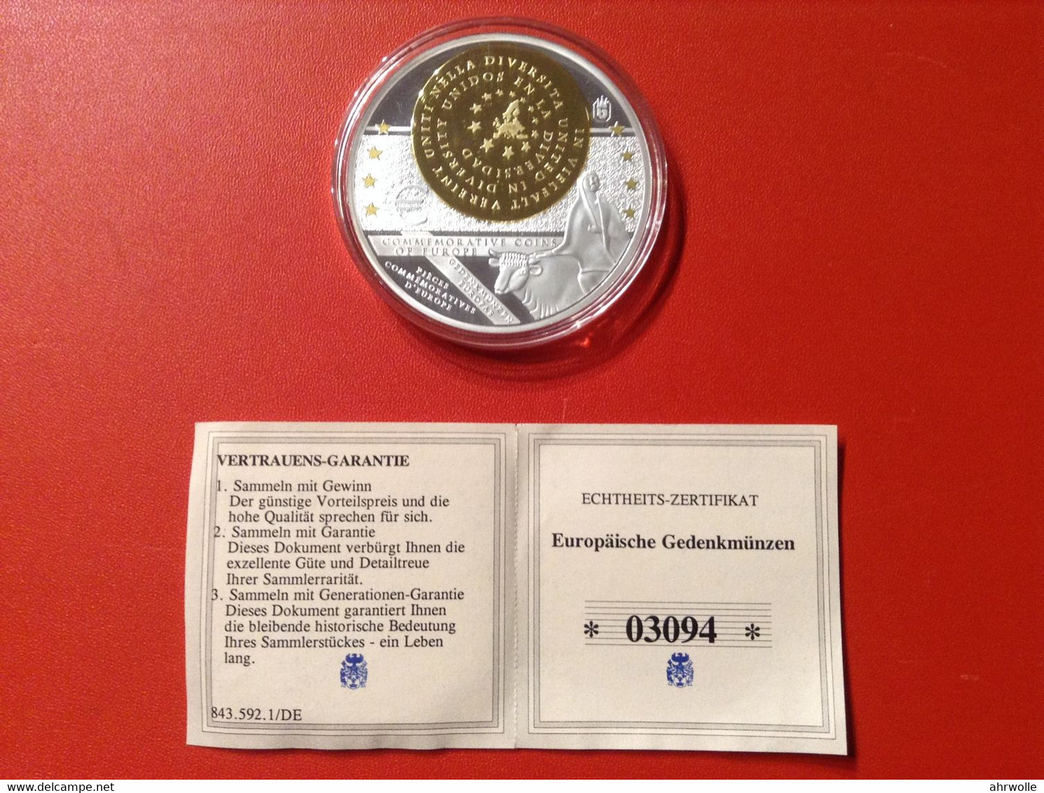 Medaille Gigant Europäische Gedenkmünzen 1952-2012 - Professionnels/De Société