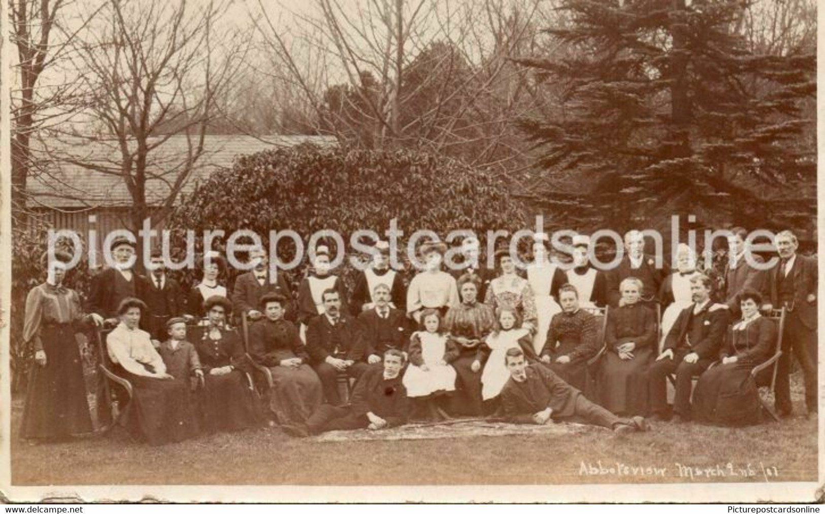 ABBOTSVIEW CONVALESCENT HOME GALASHIELS MARCH 2ND 1907 OLD R/P POSTCARD SCOTLAND - Roxburghshire