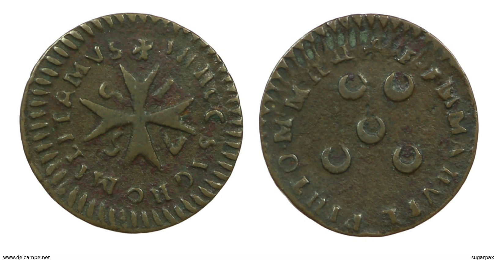 Malta ( Order Of ) - 1 Grano ( Grão ) - D. Manuel Pinto Da Fonseca -1755 - P. 239.i - A.G. 02.13 -  Portugal - Malta (Ordre Van)