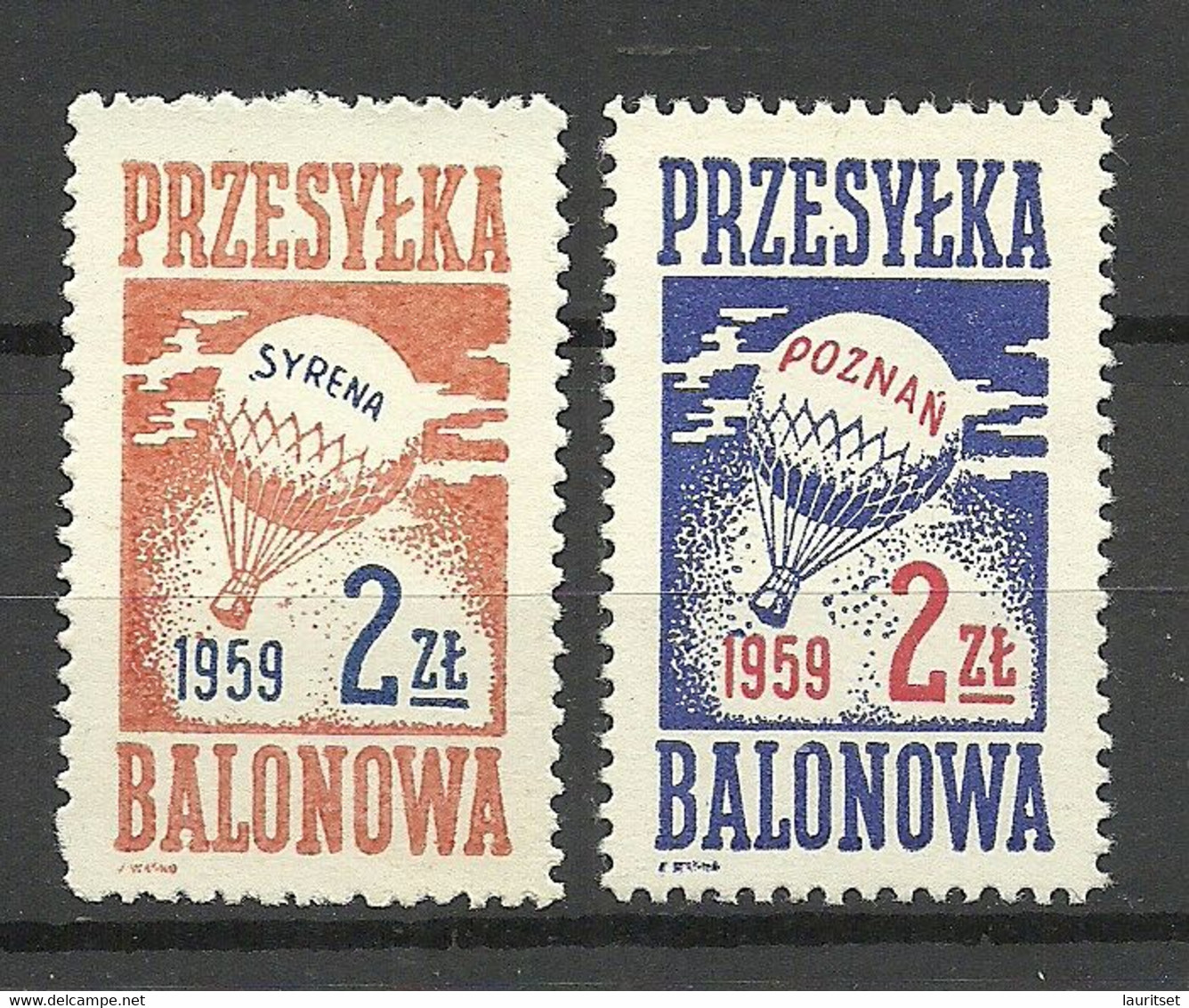 Polen POLAND 1959 BALLOON Post MNH - Nuovi