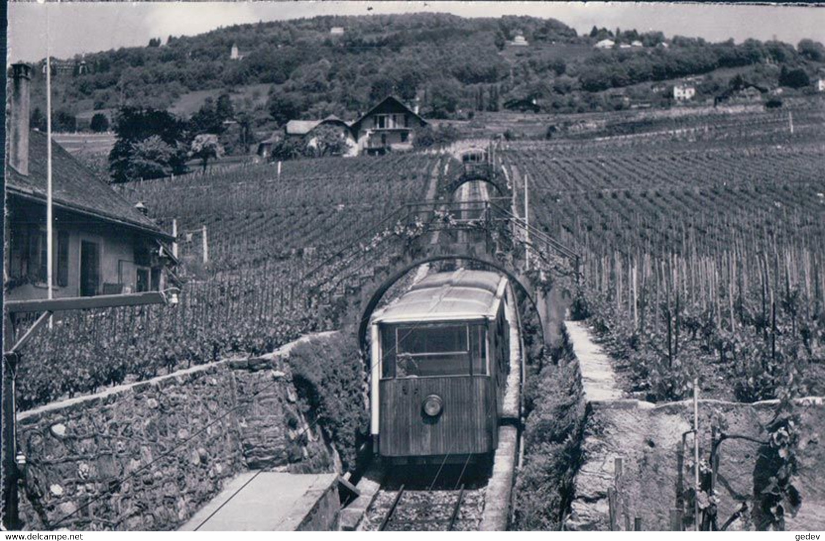 Vevey VD, Funiculaire Vevey Chardonne Pélerin (9695) - Chardonne