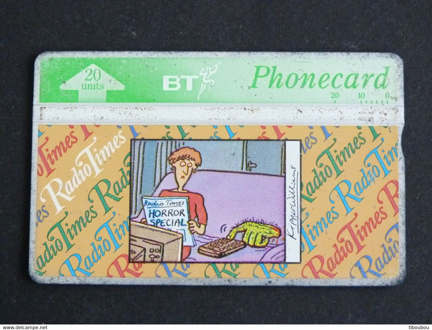 TELECARTE BRITISH TELECOM PHONECARD 20 UNITS - RADIO TIMES - BT Emissioni Commemorative