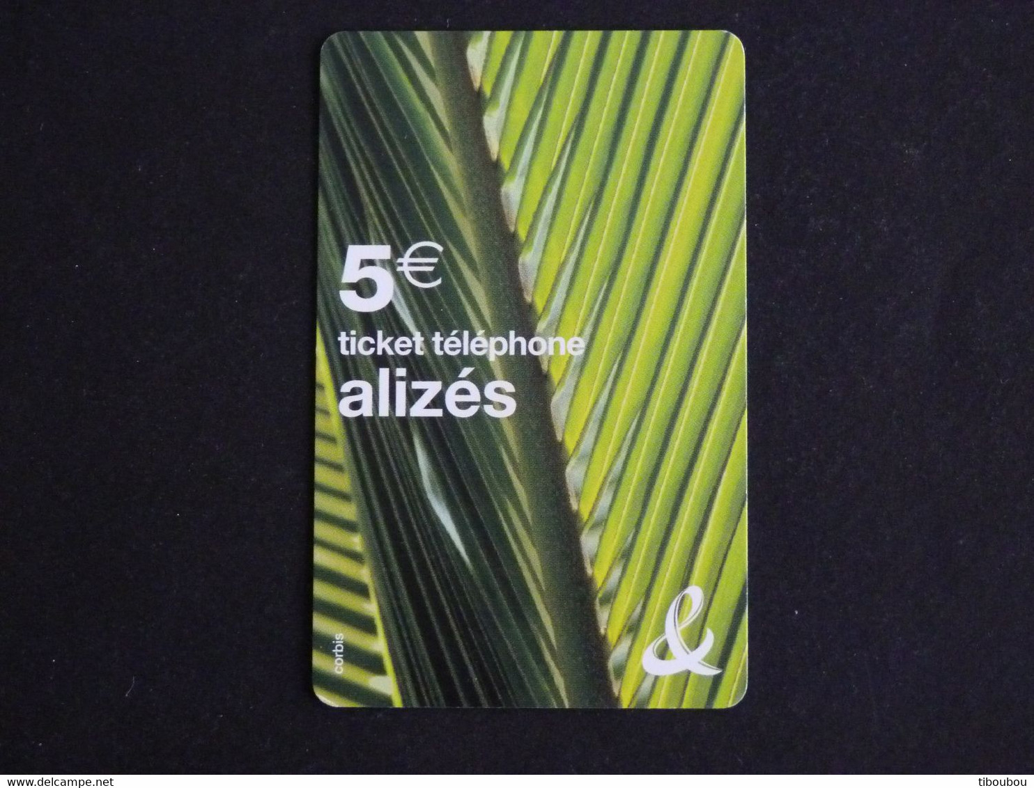 TELECARTE TICKET TELEPHONE ALIZES 5 EUROS FRANCE TELECOM - Tickets FT