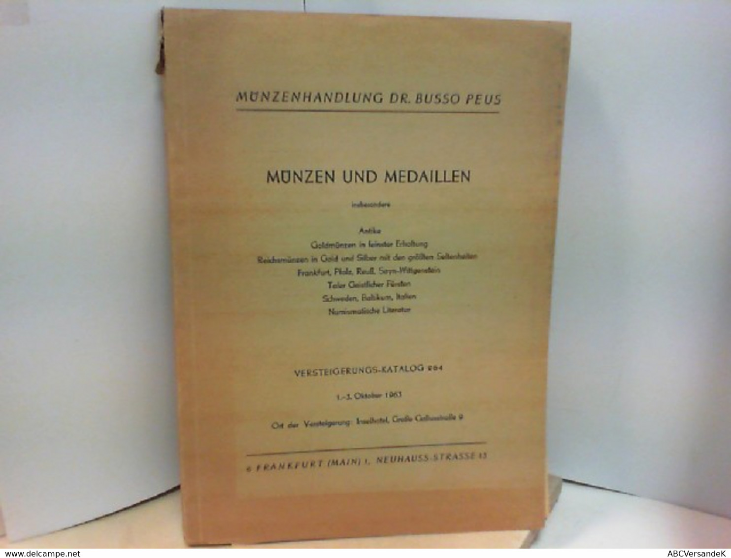 Münzen Und Medaillen Insbesonndere  ANTIKE  GOLDMÜNZEN IN FEINSTER ERHALTUNG , REICHSMÜNZEN IN GOLD UND SILBER - Numismatiek