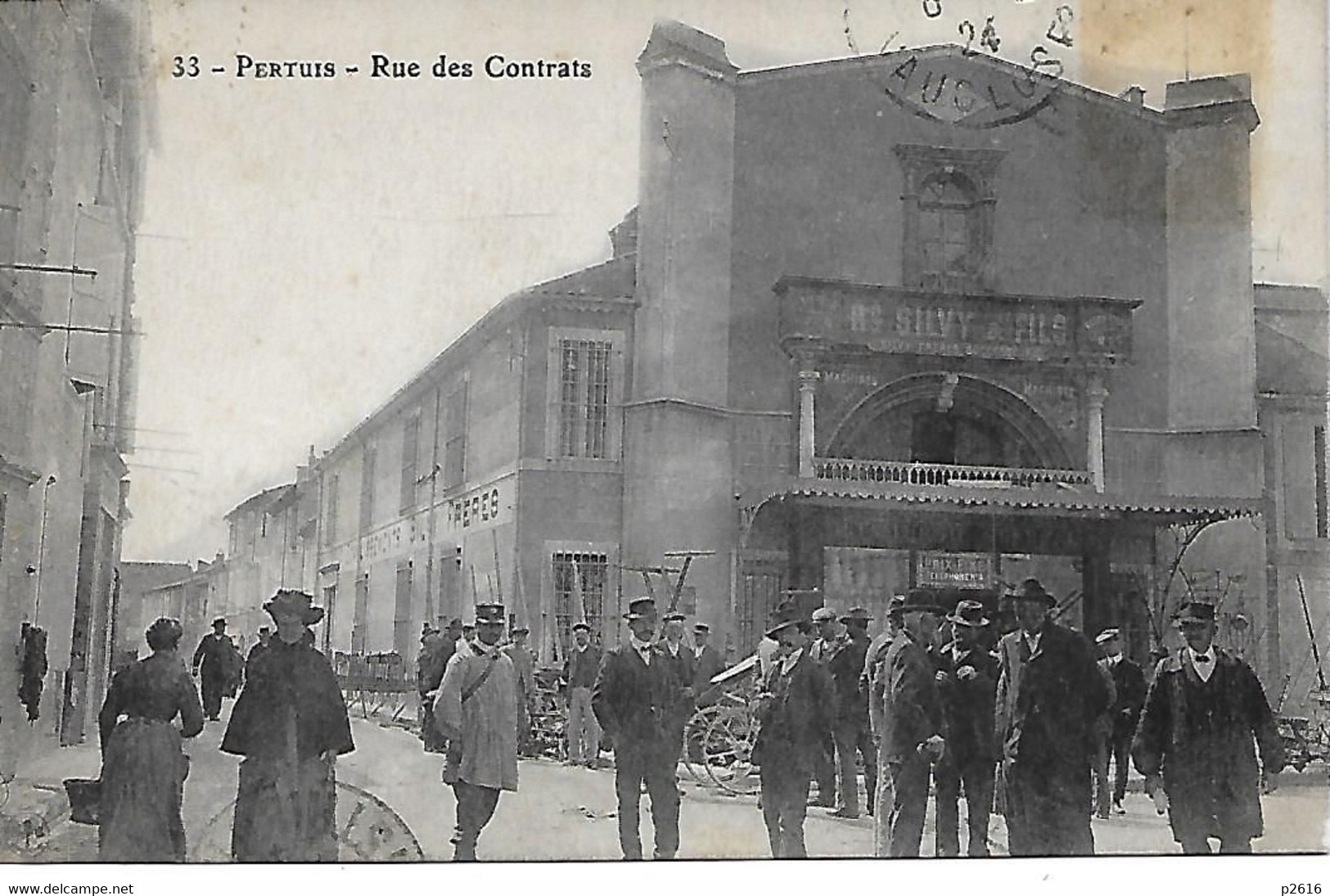 PERTUIS -  1924 -  RUE DES CONTRATS - Pertuis