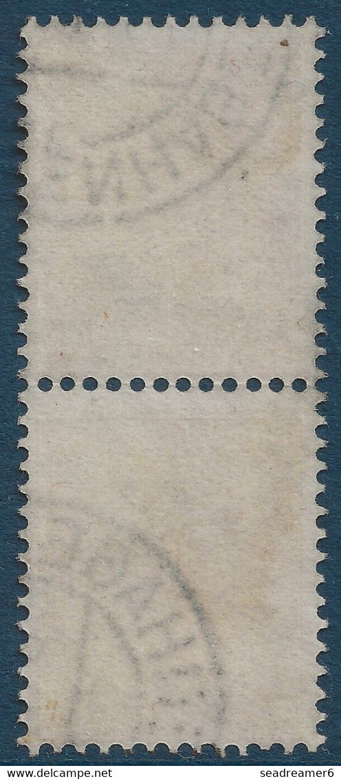 Pays BAS 1898 Effigie De La Reine Wilhelmine N°52a 7 1/2 C Paire Tete Beche Oblitérée Très Frais TTB - Gebraucht