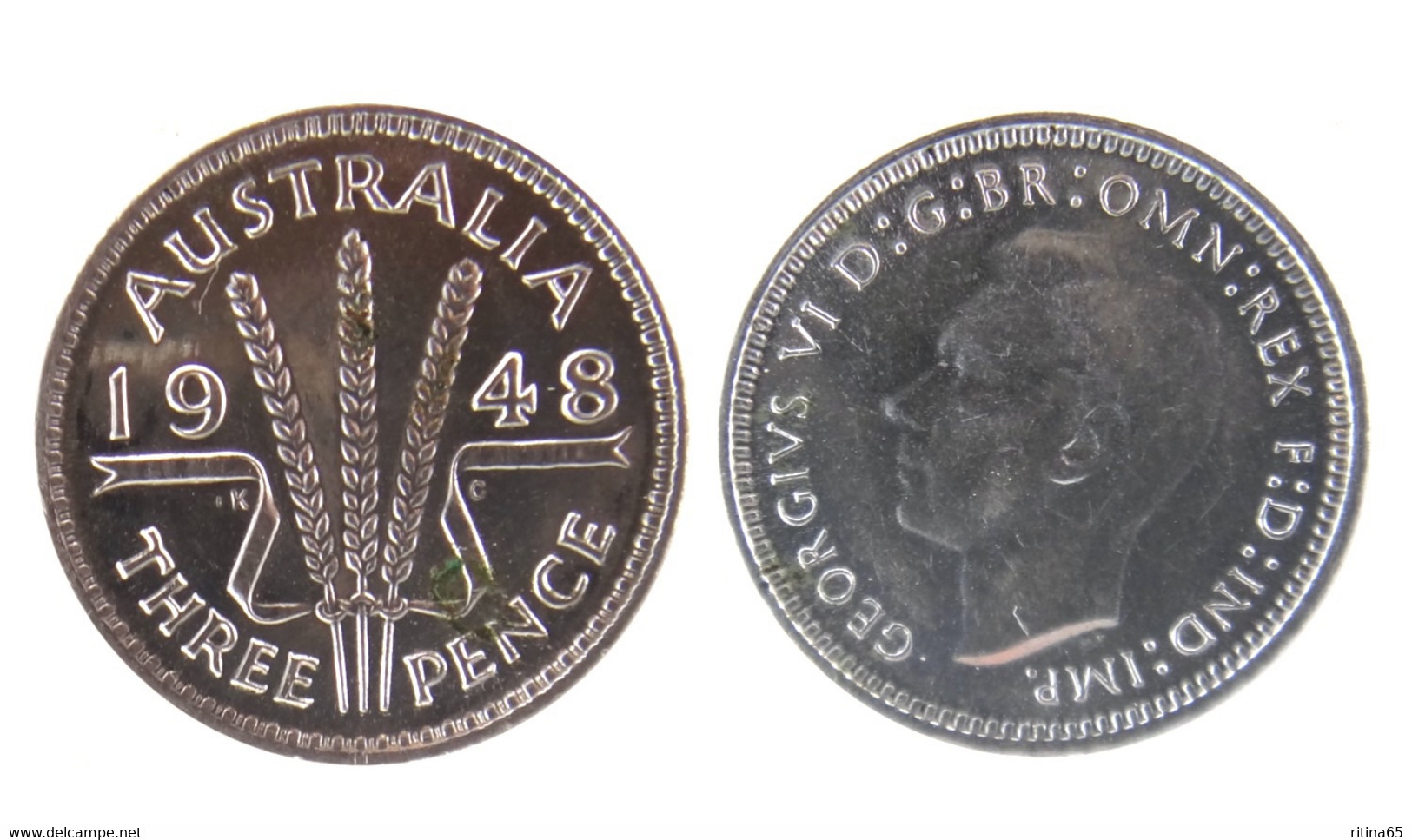 AUSTRALIA 3 PENCE 1948 IN ARGENTO - Threepence