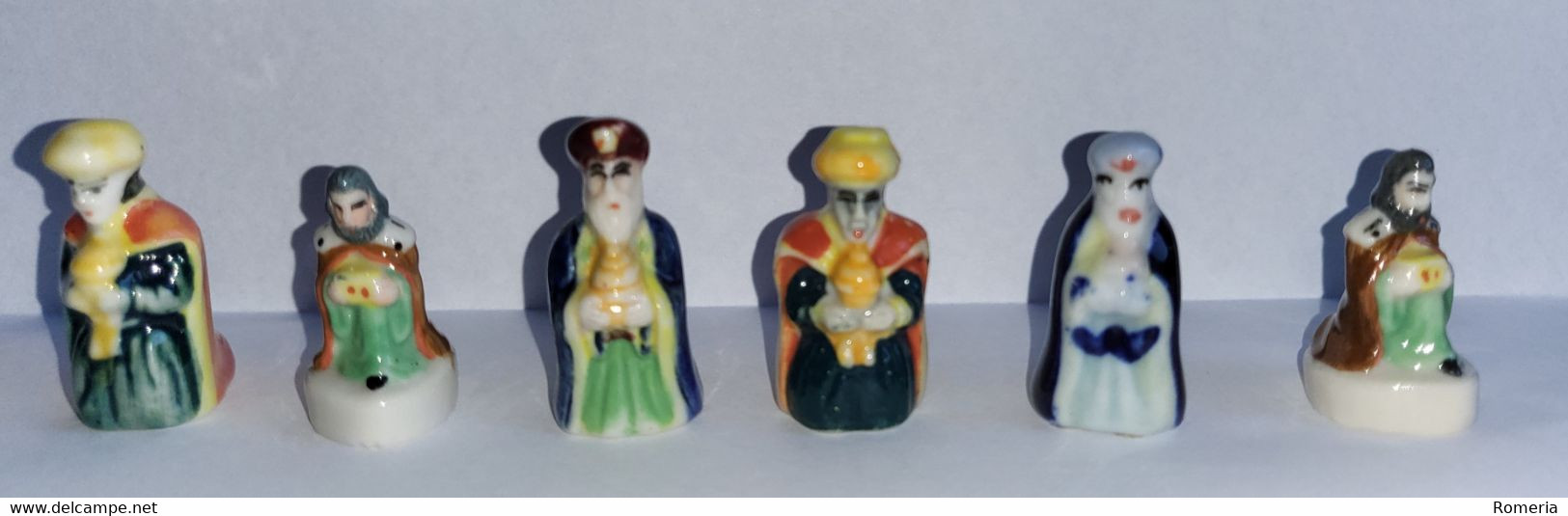 Espagne - Lot 6 Fèves De Roscon De Reyes - Brioche Des Rois - Porcelaine - Personaggi