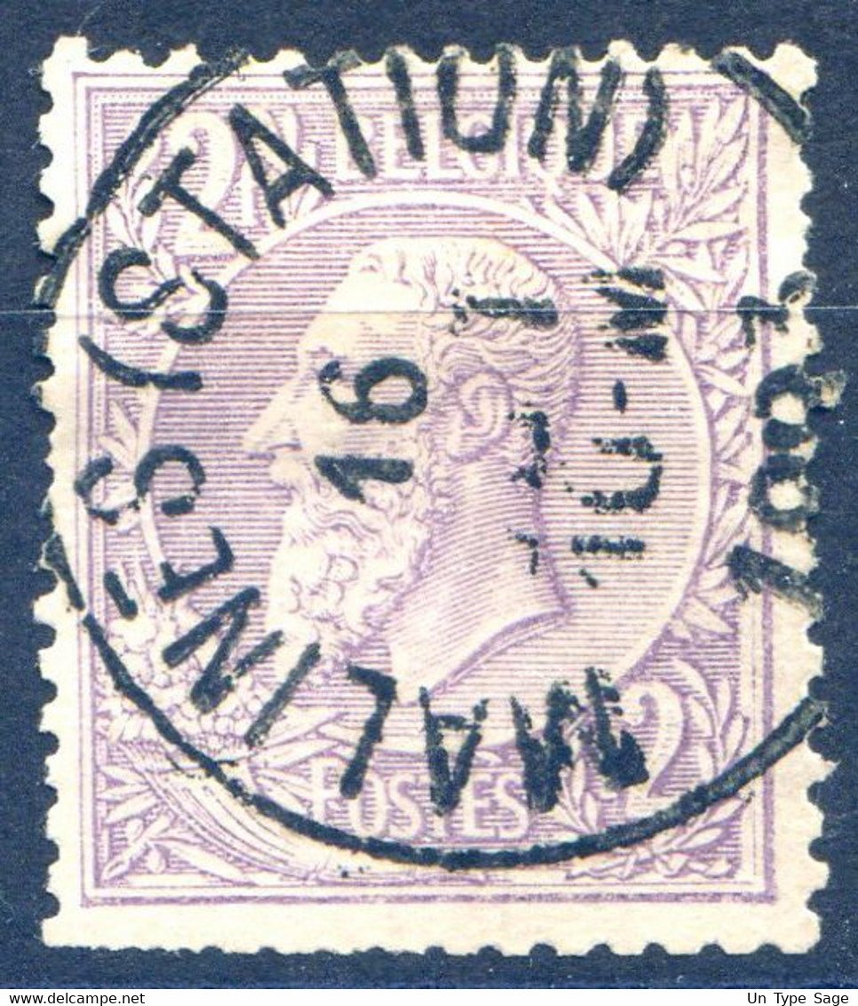 Belgique COB N°52 - Cachet MALINES (STATION) - (F2150) - 1884-1891 Leopold II