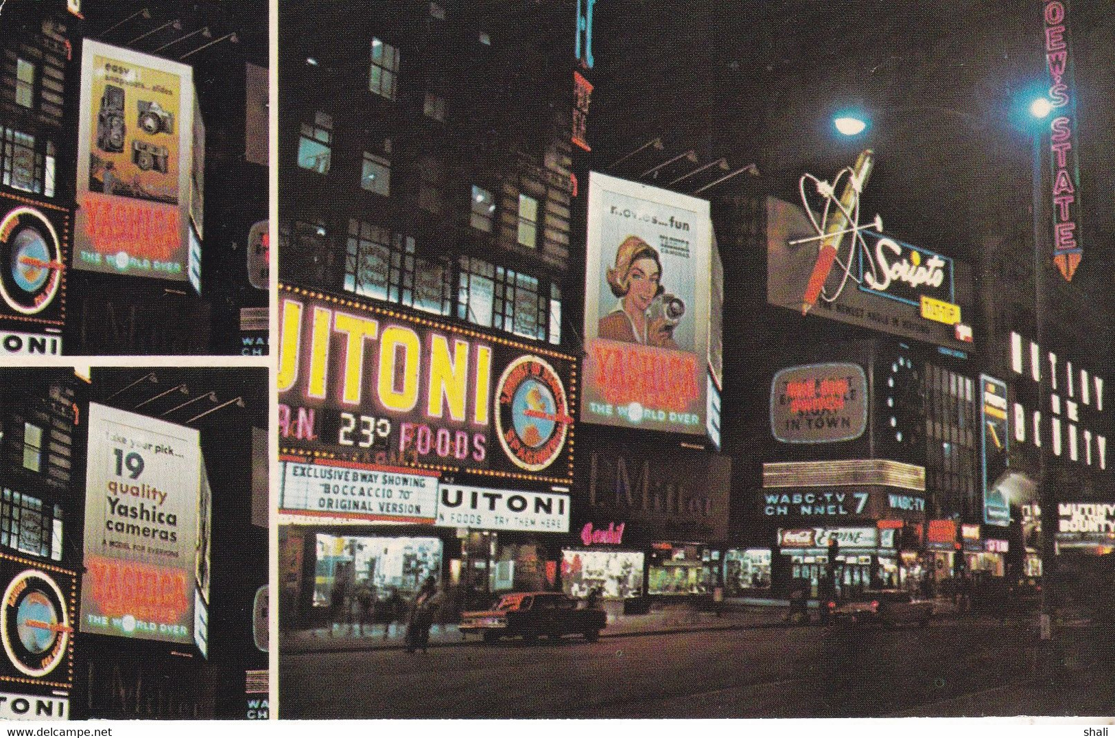 CPSM YASHICA SPECTACULAR TIMES SQUARE NEW YORK CITY N.Y. - Time Square