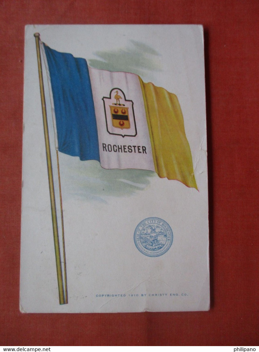 City Of  Rochester Flag.   Scotch Tape On Back Rochester NY Ref 5448 - Rochester