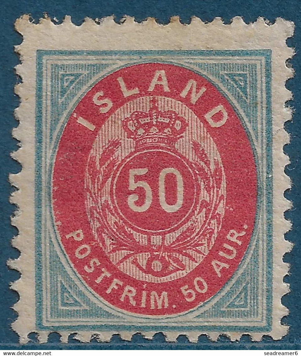 ISLANDE N°16B* Dentelés 12 1/2 Tres Frais & TTB - Nuevos