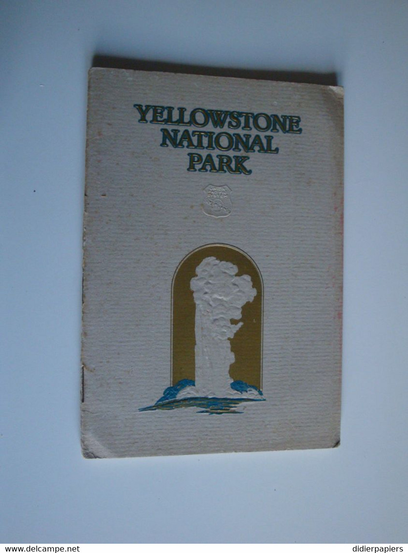 Guide Yellowstone National Park,USA 1928,par C.J.Collins,Geyserland,Union Pacific - Cuadernillos Turísticos