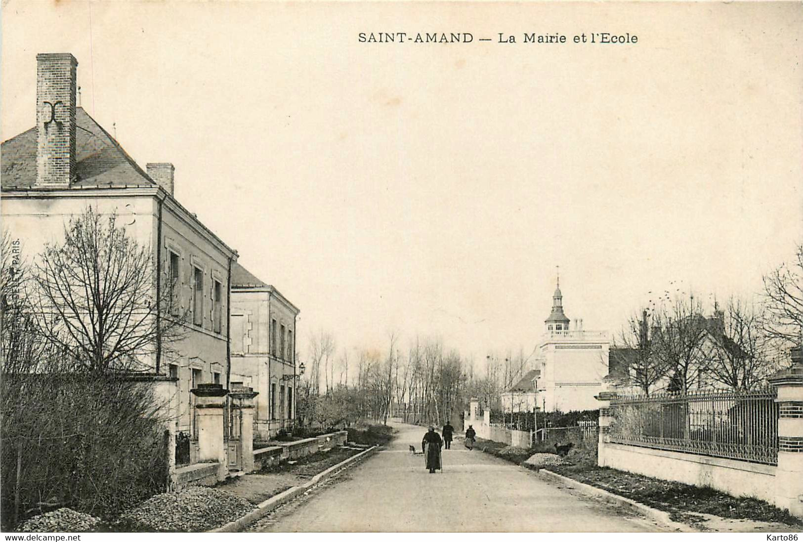 St Amand * Rue Du Village * La Mairie Et L'école - Saint Amand Longpre