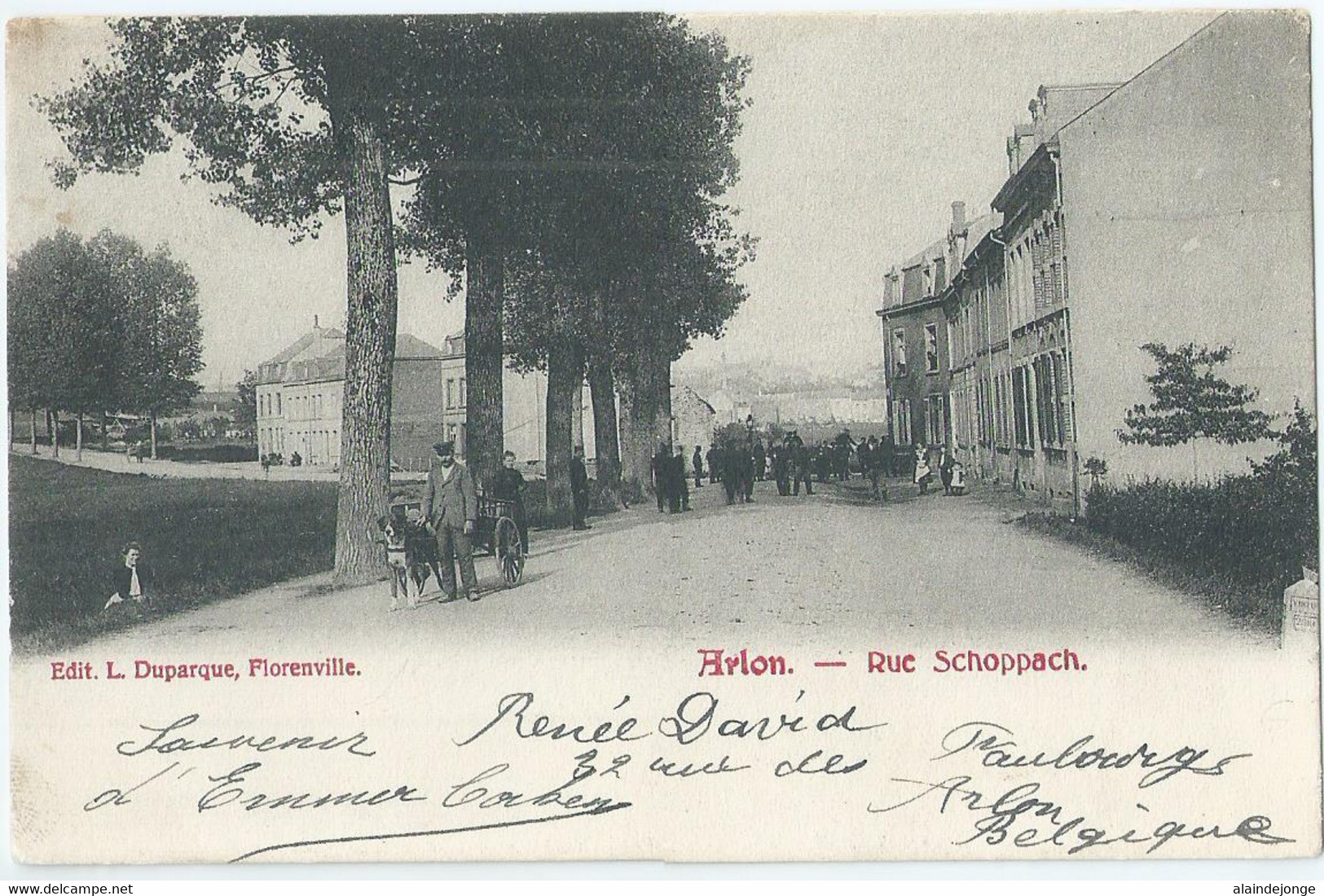 Arlon - Aarlen - Rue Schoppach - Edit. L. Duparque, Florenville - 1903 - Arlon