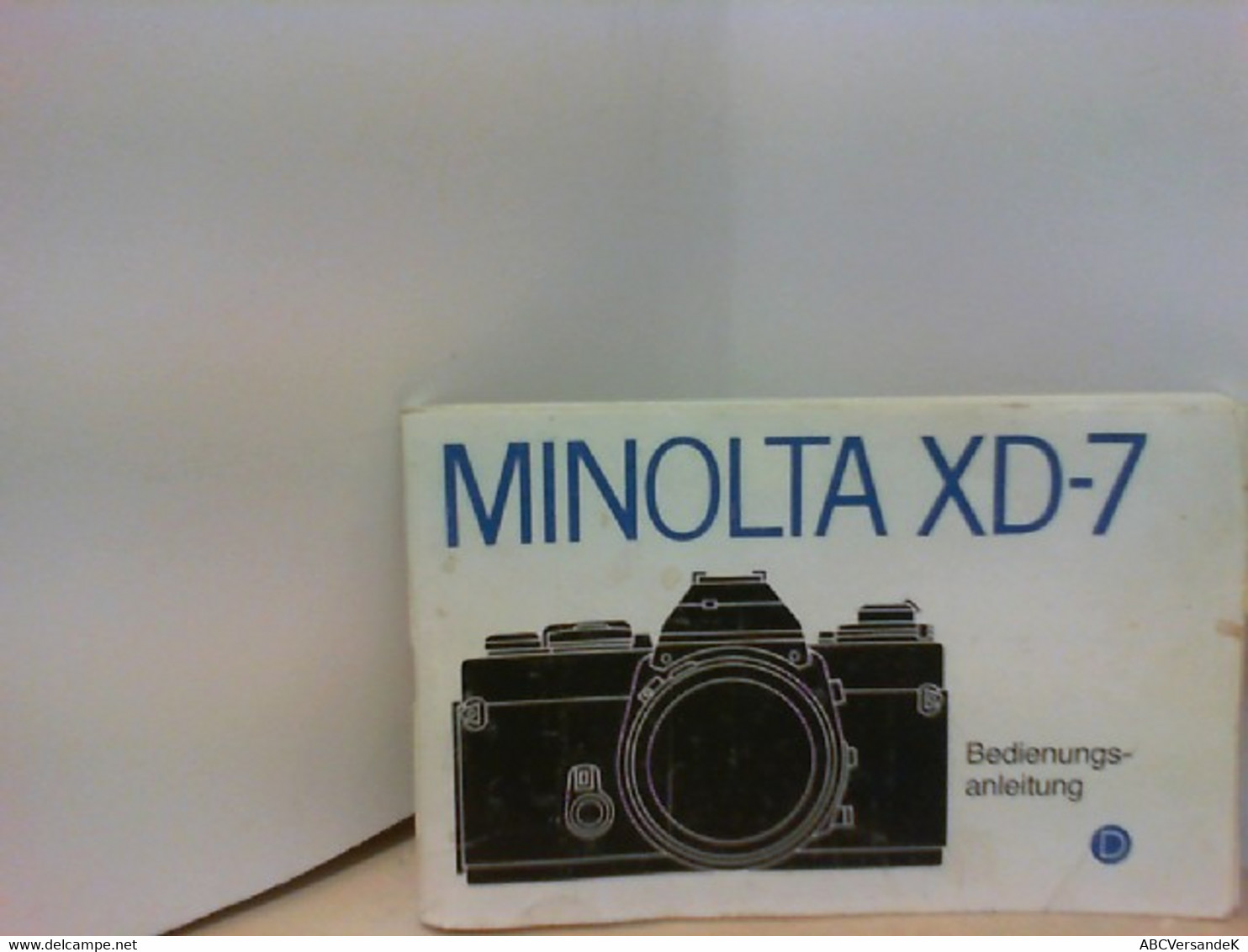 MINOLTA XD - 7 Bedienungsanleitung - Fotografia