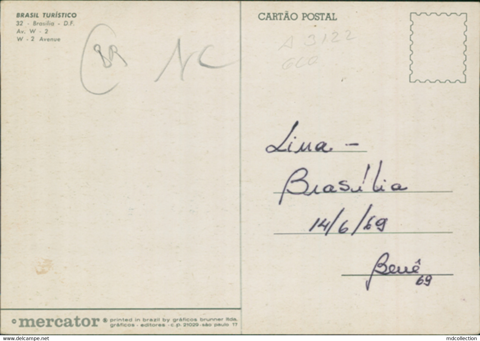 BR BRASILIA / Av. W. 2 / CARTE COULEUR - Brasilia