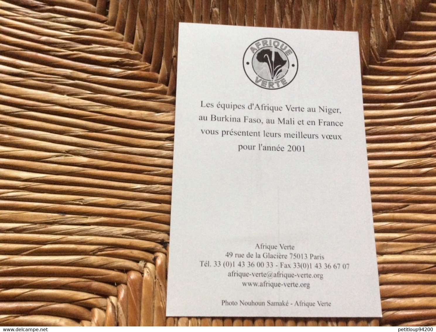 VŒUX ANNÉE 2001 *AFRIQUE VERTE Niger Burkina Faso Mali 132 - Neujahr