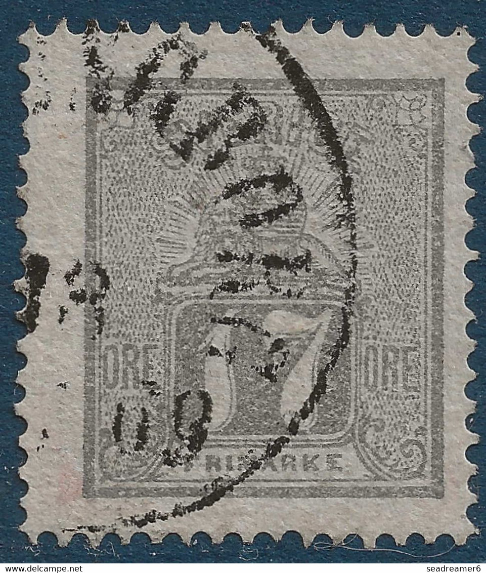 SUEDE N°13 Ardoise Oblitéré Dateur D'HELSINGBORG Tres Frais & Signé JF BRUN - Used Stamps