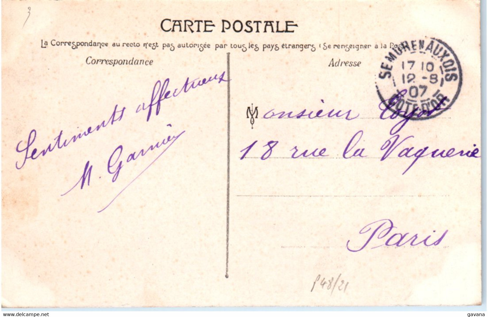 21 SEMUR - Rue De Paris - Semur