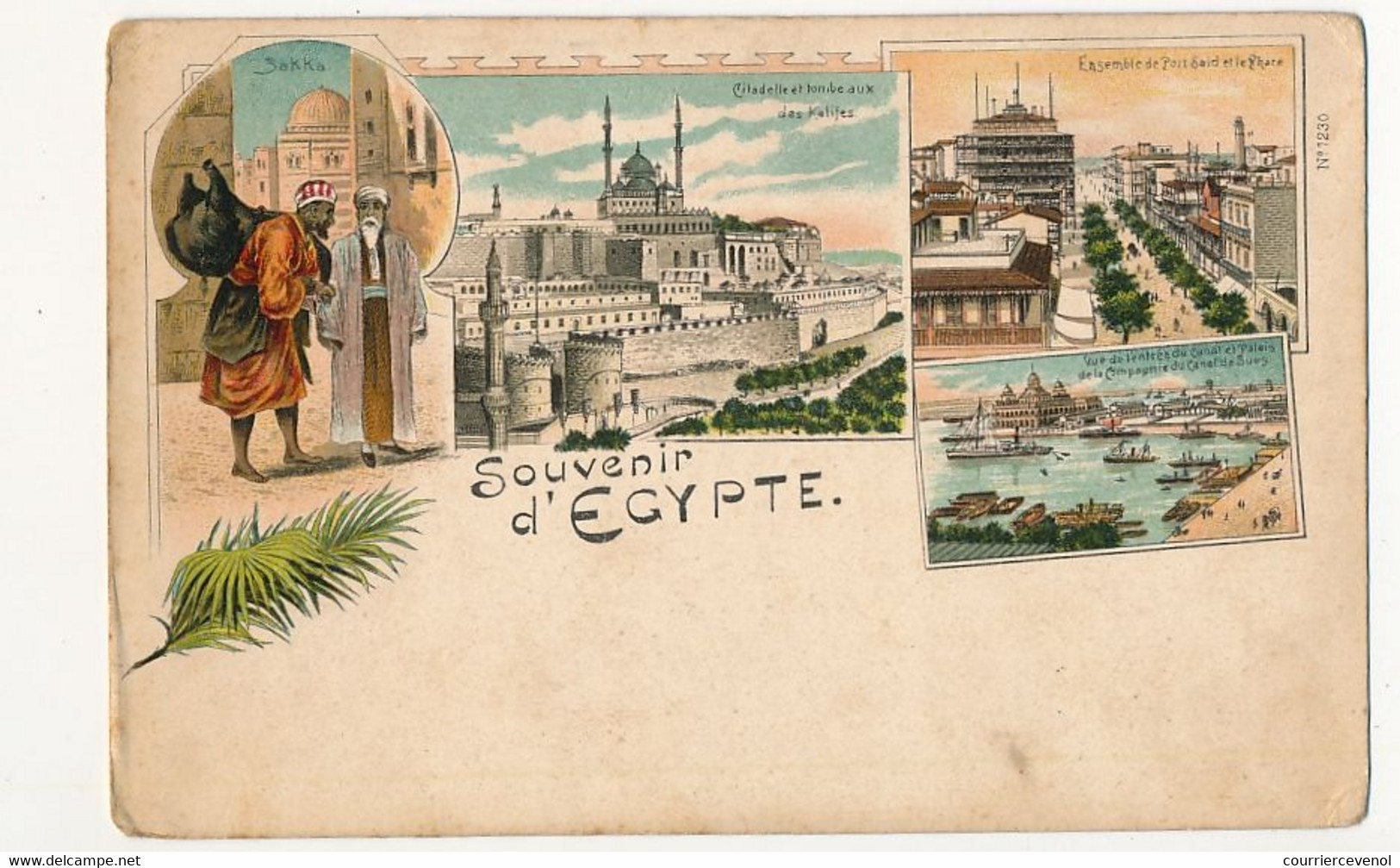 CPA - EGYPTE - Souvenir D' Egypte - Sakka - (Type Grüss) - Autres & Non Classés