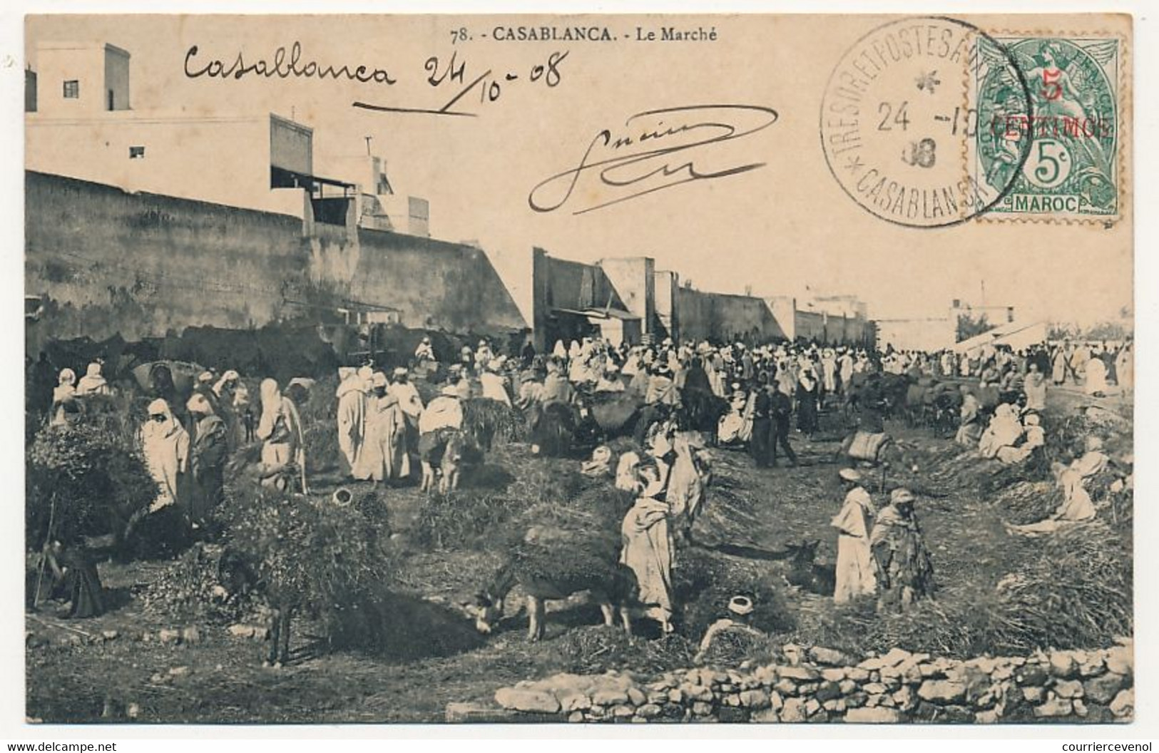 CPA - CASABLANCA (Maroc) - Le Marché - Casablanca