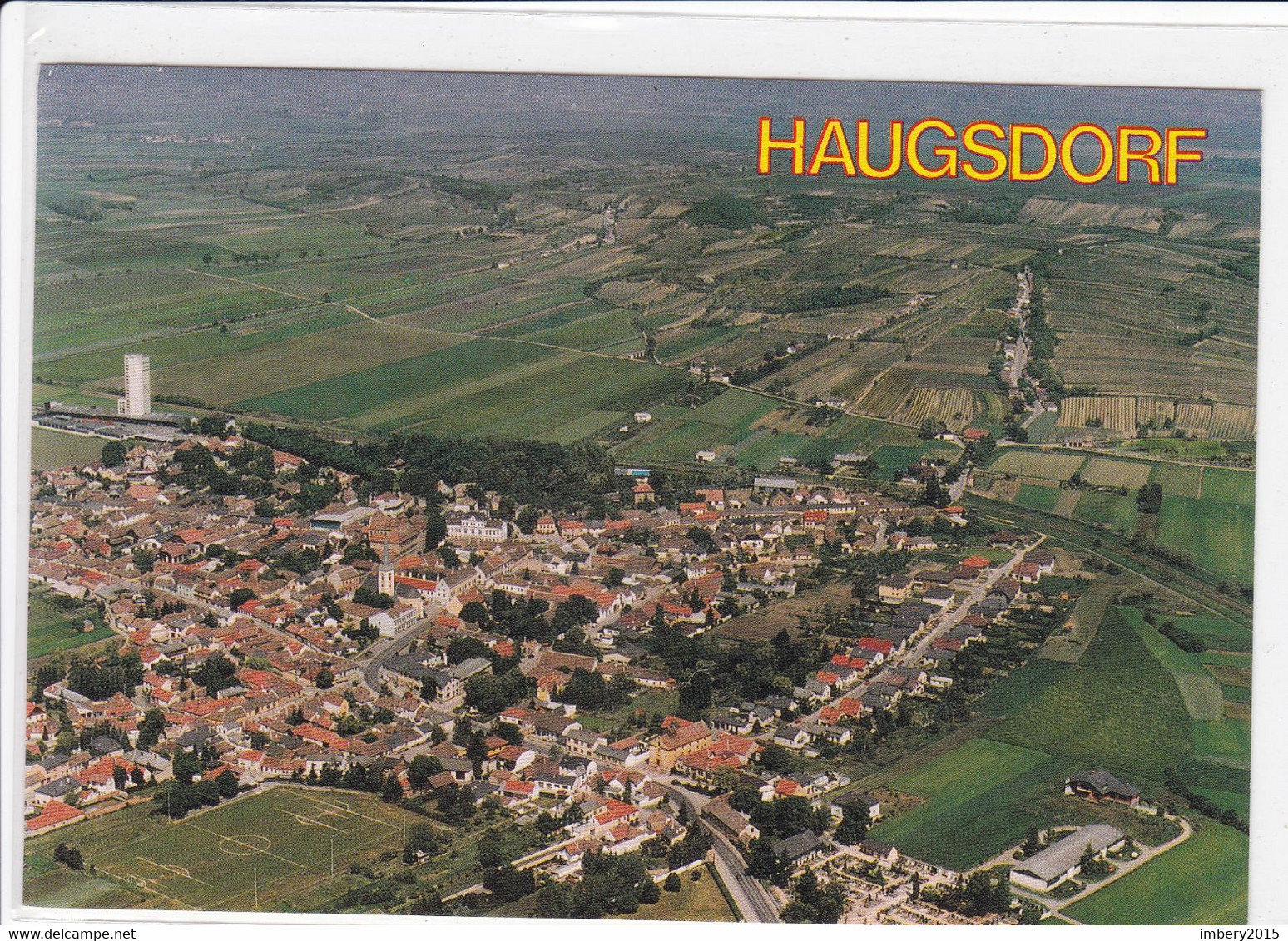 Luftbild  Ak  HAUGSDORF, Bezirk Hollabrunn, Luftaufnahme Ansichtskarte - Hollabrunn