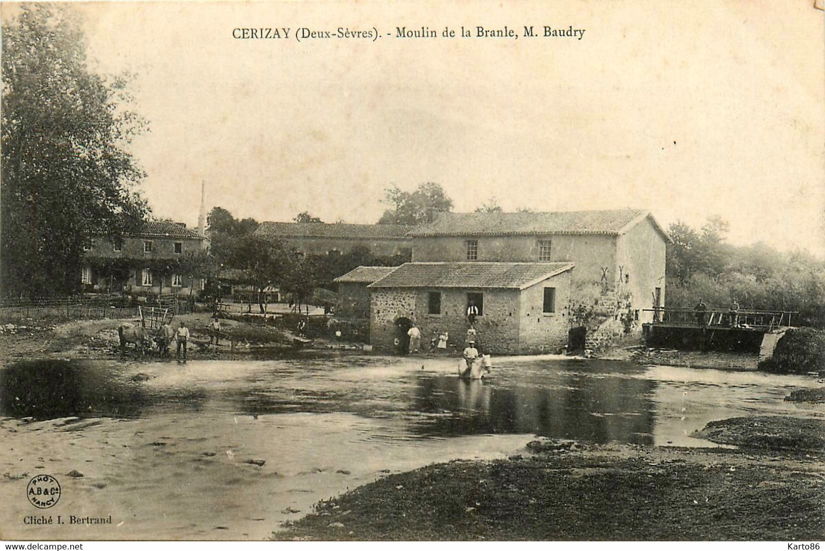 Cerizay * Le Moulin De La Branle , De M BAUDRY * Abreuvoir * Minoterie - Cerizay