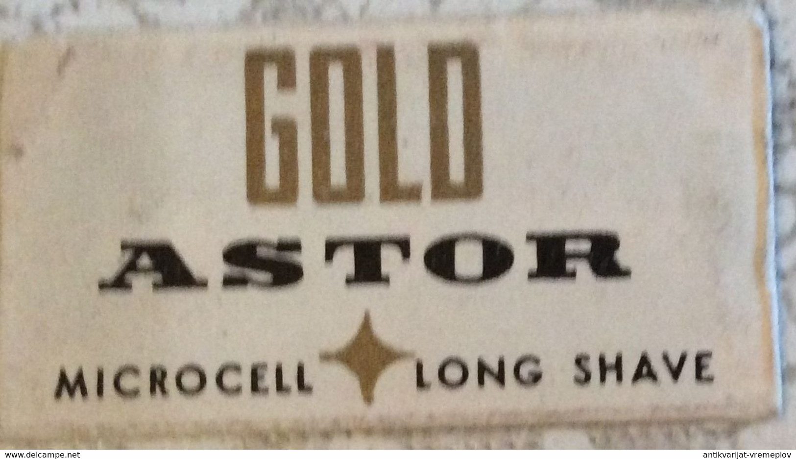 VINTAGE RAZOR BLADES ZILETI VEICOLI FAHRZEUGE GOLD ASTOR LONG SHAVE - Razor Blades