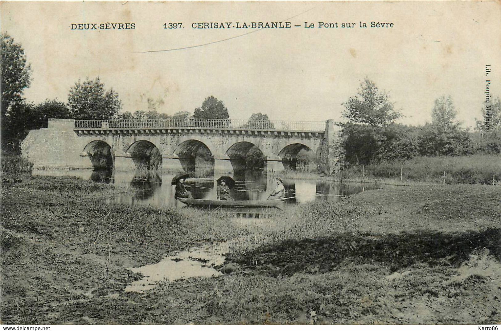 Cerizay La Branle * Le Pont Sur La Sèvre * Barque Promeneurs - Cerizay