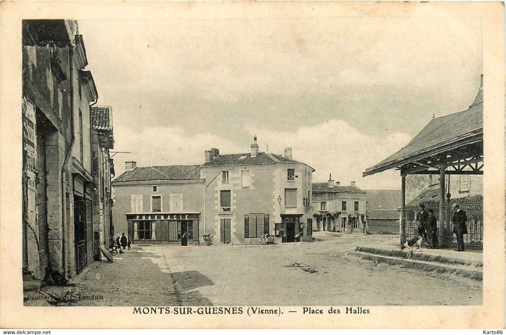 Monts Sur Guesnes * La Place Des Halles * Pharmacie - Monts Sur Guesnes