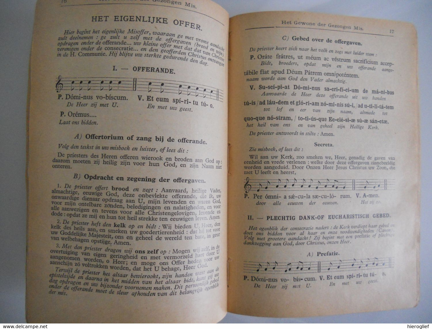 VOLKSZANGBOEK Voor Meezingende Gelovigen In H. Mis Vespers Lof Door Kanunnik J. Ghesquière Bestuurder Torhout - Practical