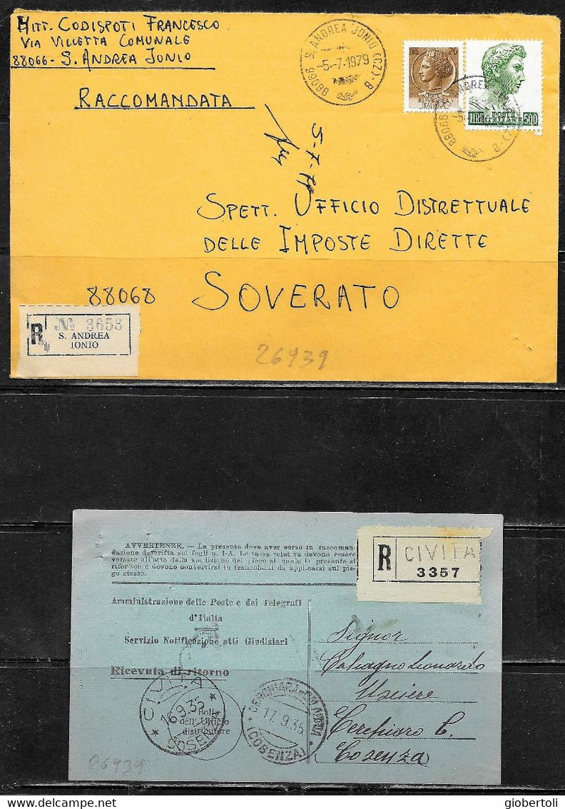 Italia/Italy/Italie: Lotto Di 6 Documenti Postali, Lot Of 6 Postal Documents. Loto Di 6 Documents Postaux - Lotti E Collezioni