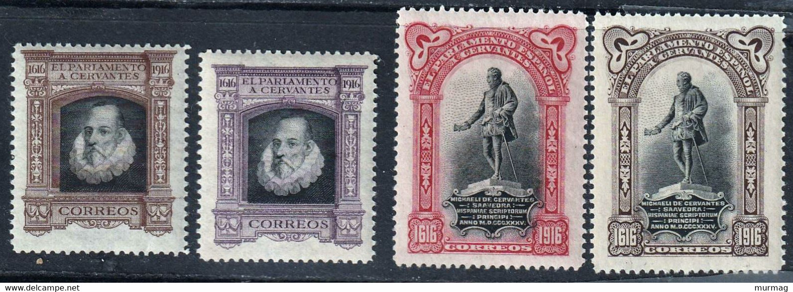 ESPAGNE - Timbres De Service Pour Les Députés, Centenaire De La Mort De Cervantès - 1916 - MNH-MH - Nuevos