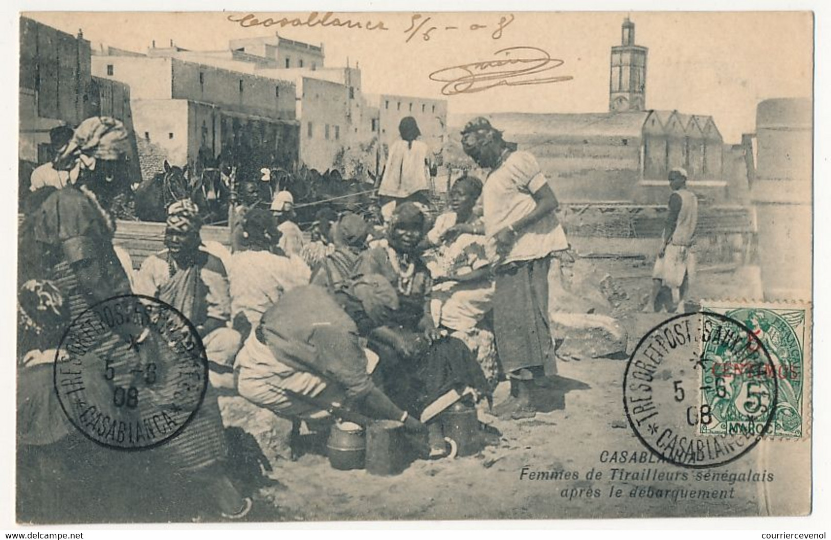 CPA - CASABLANCA (Maroc) - Femmes De Tirailleurs Sénégalais Après Le Débarquement - Casablanca