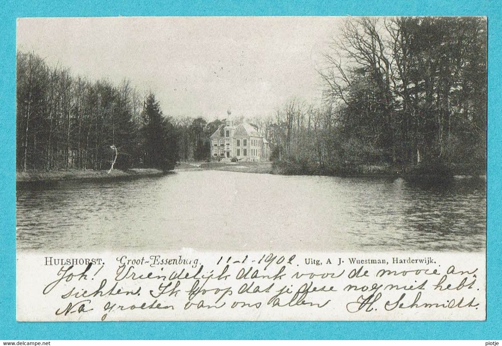 * Hulshorst - Nunspeet (Gelderland - Nederland) * (Uitg. A.J. Wuestman, Harderwijk) Groot Essenburg, Chateau, Kasteel - Nunspeet