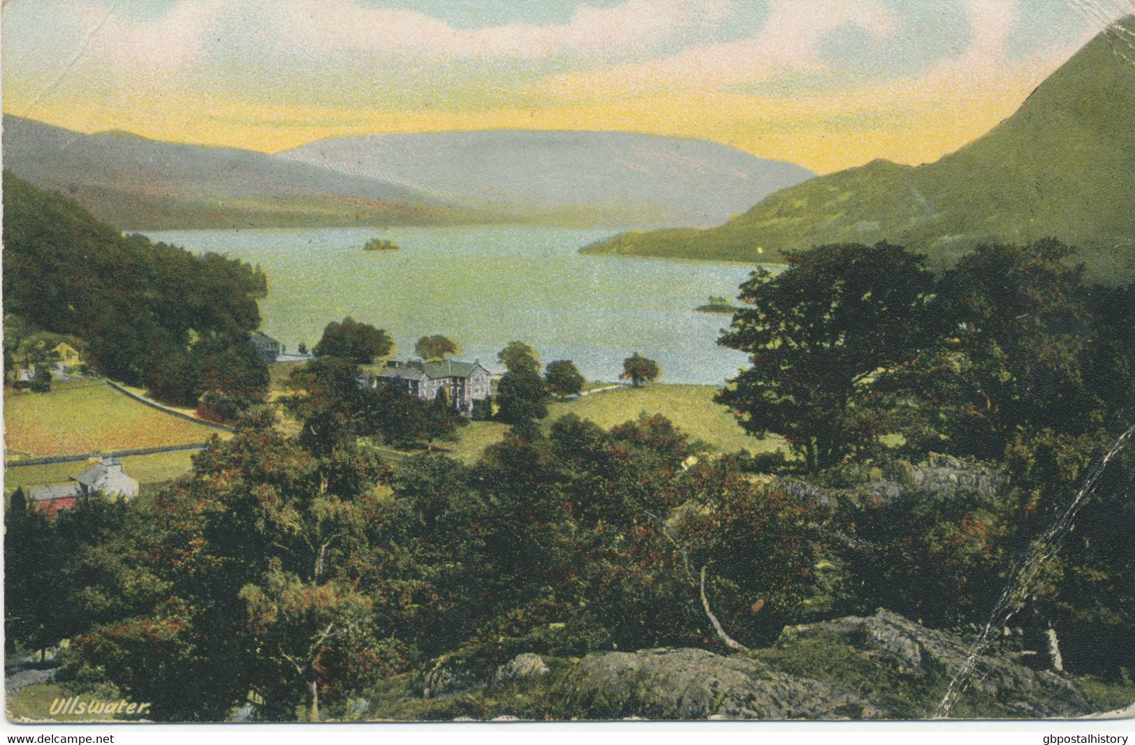 GB 1904 EVII 1/2d Blue-green On Ullswater Postcard W Duplex-cancel BARKING / F08 - Lettres & Documents