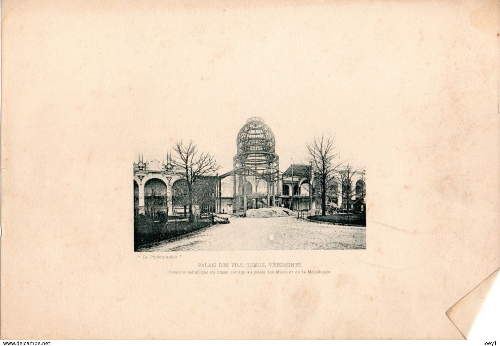 Photo Gravure Exposition Universelle 1900,palais Des Fils,tissus,vêtements. - Non Classés