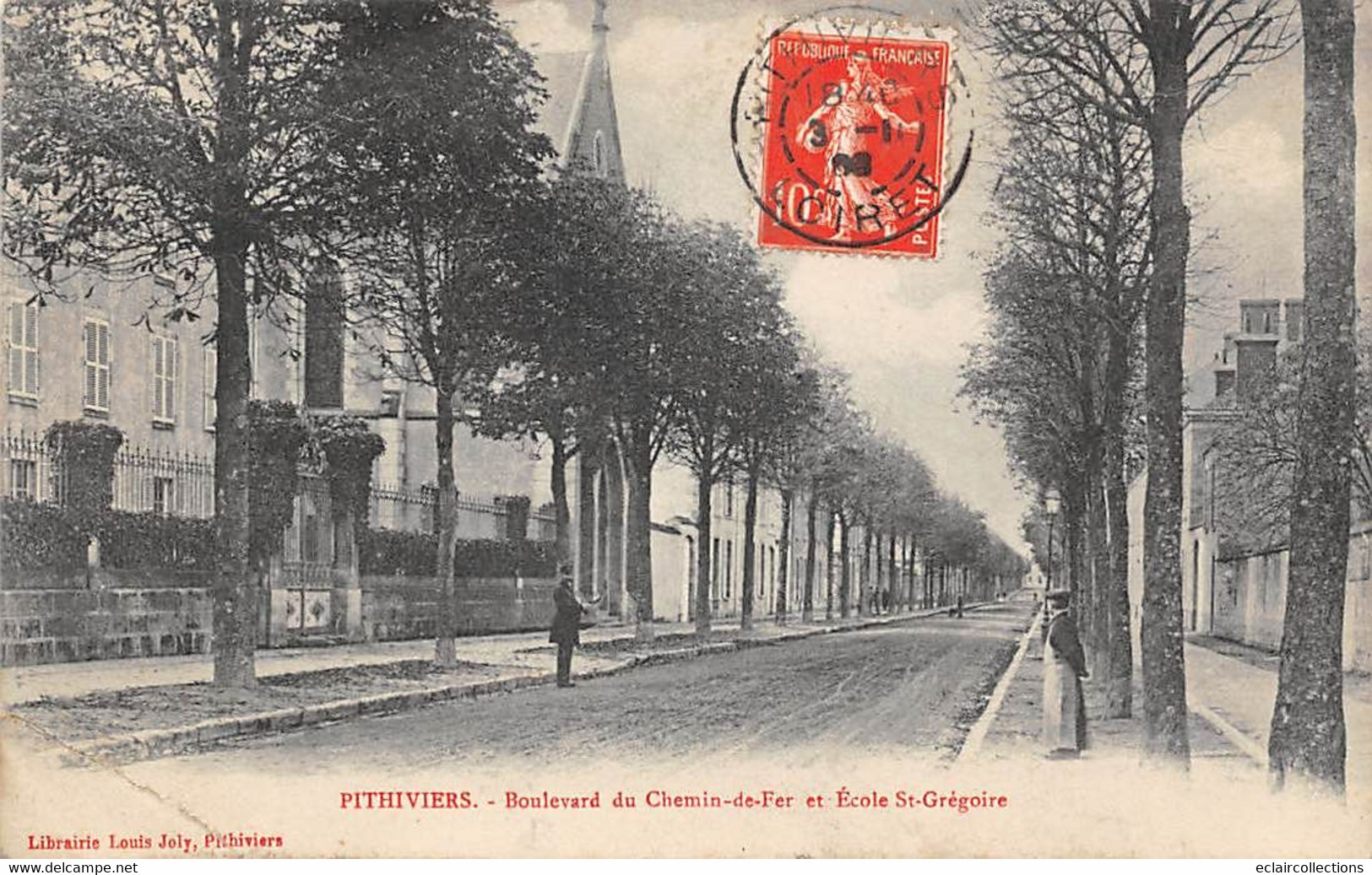 Pithiviers            45      Boulevard Du Chemin De Fer Et Ecole Saint- Grégoire (défaut )      (voir Scan) - Other & Unclassified