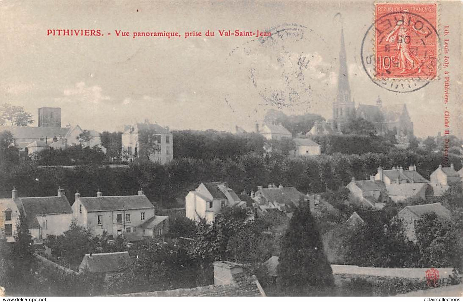 Pithiviers            45       Vue Panoramique Prise Du Val-Saint-Jean     (voir Scan) - Autres & Non Classés