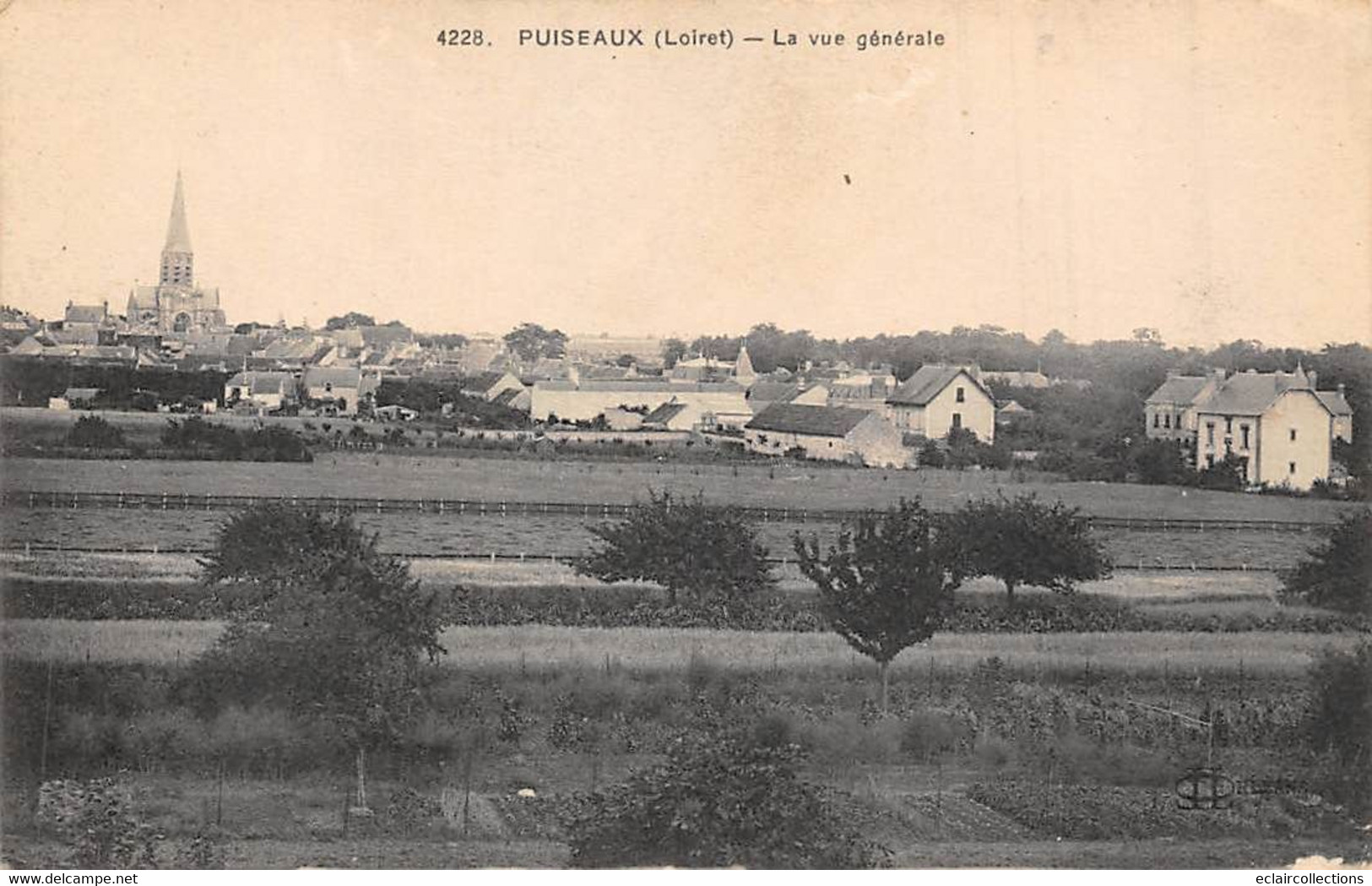 Puiseaux             45          Vue Générale   N° 4228           (voir Scan) - Puiseaux